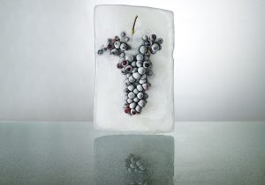Fotografía de uvas-2, negras, rojos, granate, hielo, agua, horizontal, hielo, agua