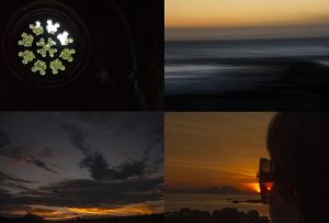 Montaje de cuatro Fotografías, creaciones, negro, naturaleza, horizontal